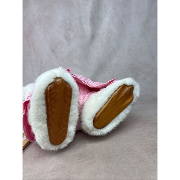 1992 Robert Raikes Bears Easter Bunny Rabbit Doll PAULETTE Wooden Face 13" - Picture 7 of 8